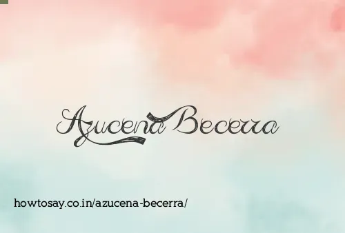Azucena Becerra