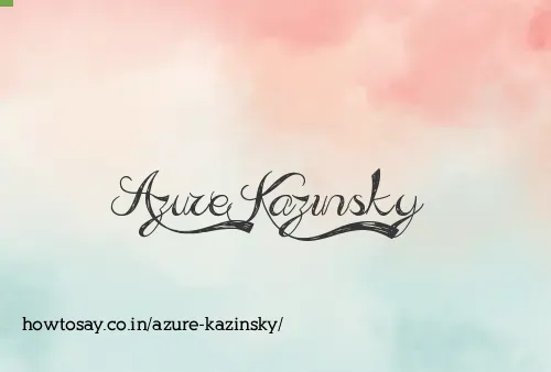 Azure Kazinsky