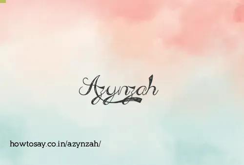 Azynzah