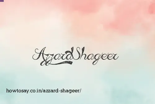 Azzard Shageer