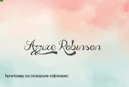 Azzure Robinson