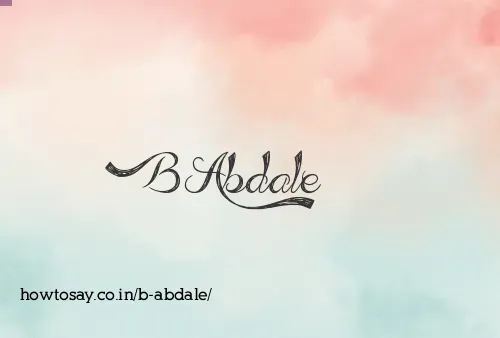 B Abdale