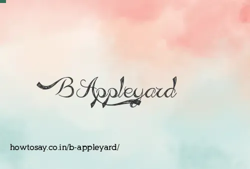 B Appleyard