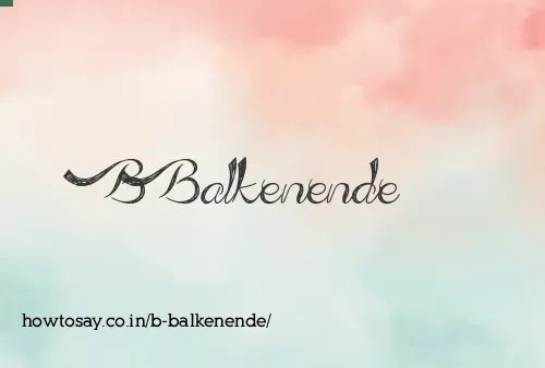 B Balkenende