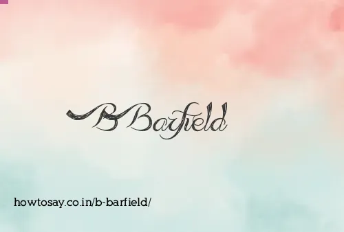 B Barfield