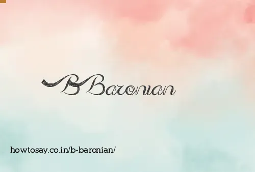 B Baronian