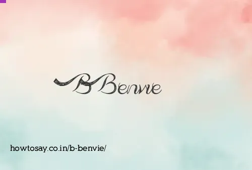 B Benvie