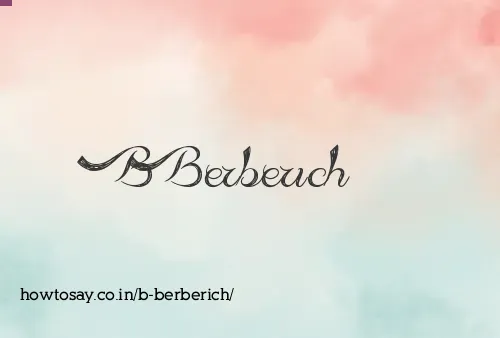 B Berberich