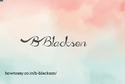 B Blackson