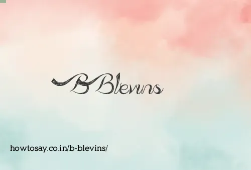 B Blevins