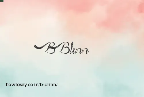 B Blinn