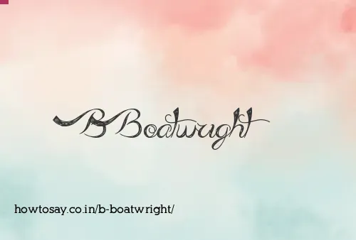 B Boatwright