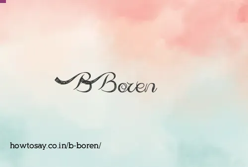 B Boren