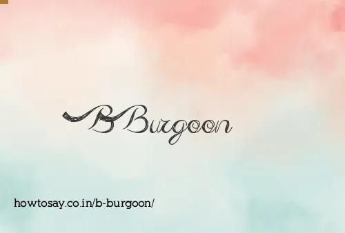 B Burgoon