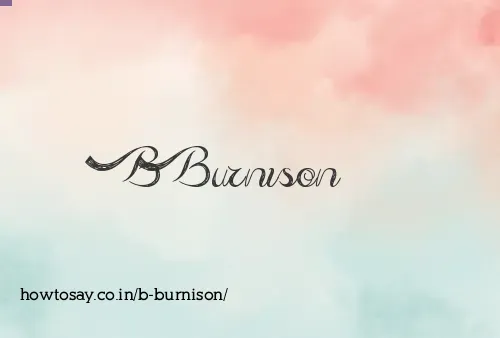 B Burnison