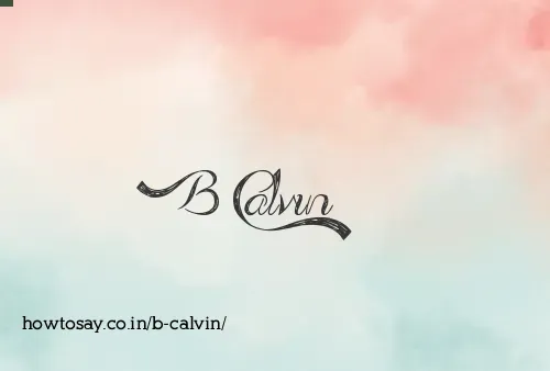 B Calvin