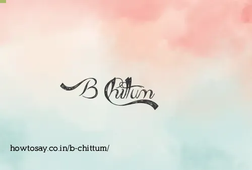 B Chittum