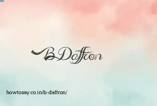 B Daffron