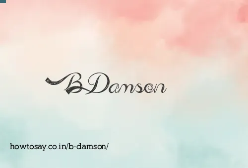 B Damson