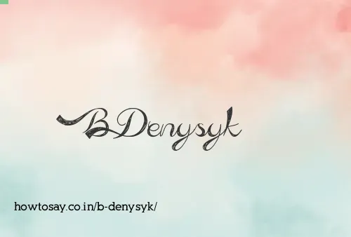 B Denysyk
