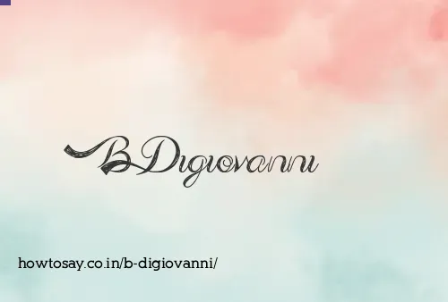 B Digiovanni
