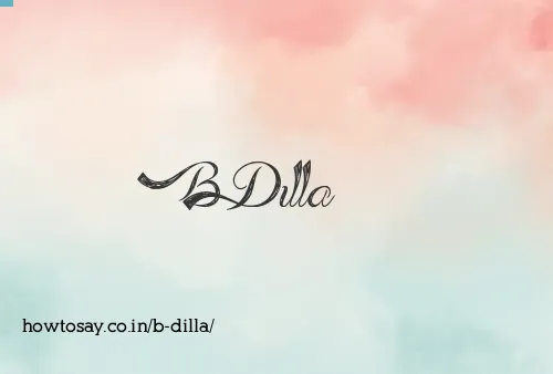 B Dilla
