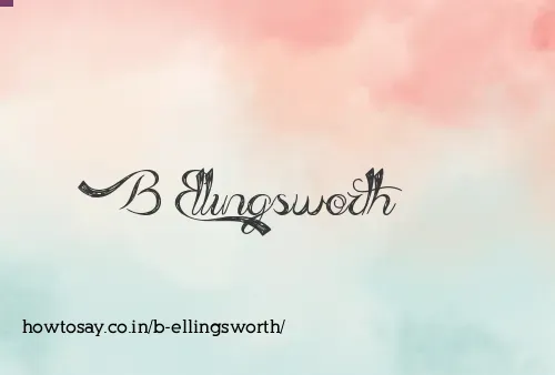B Ellingsworth
