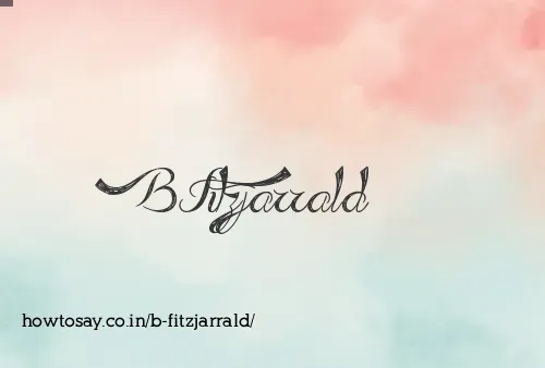 B Fitzjarrald