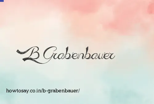 B Grabenbauer