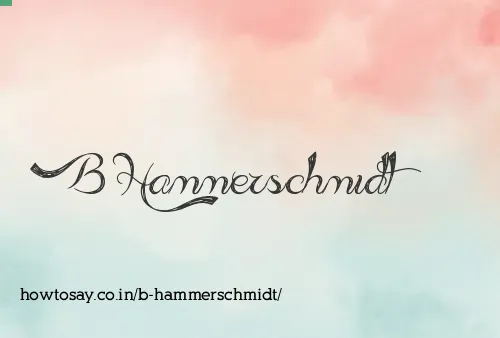 B Hammerschmidt