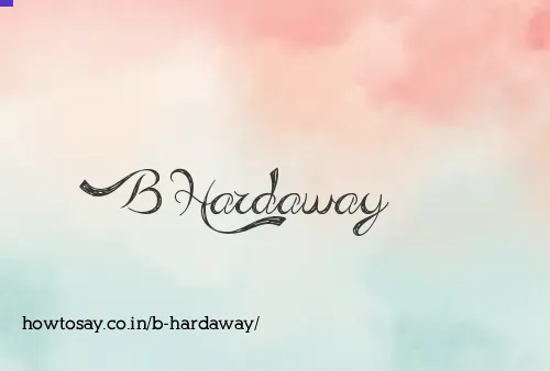 B Hardaway