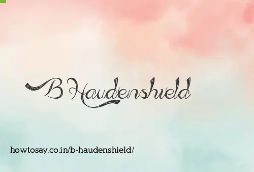 B Haudenshield