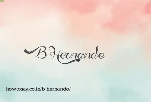 B Hernando