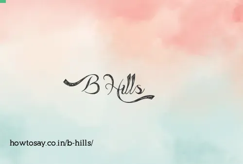 B Hills