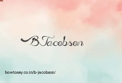 B Jacobson