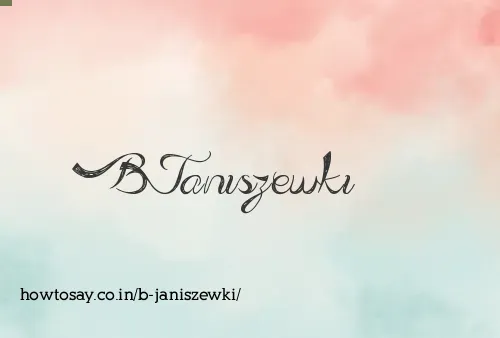 B Janiszewki