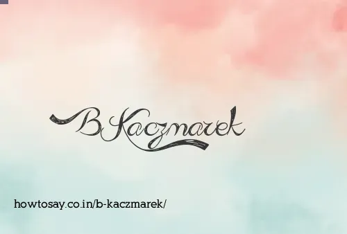 B Kaczmarek
