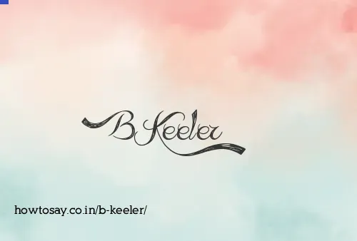 B Keeler
