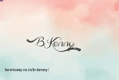 B Kenny
