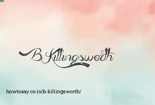 B Killingsworth