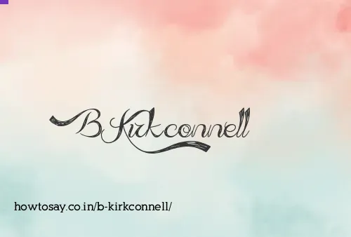 B Kirkconnell