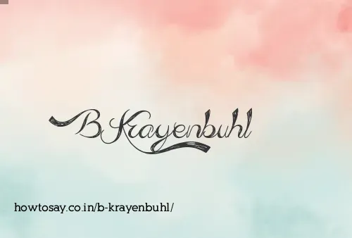 B Krayenbuhl