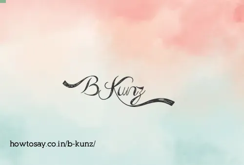 B Kunz
