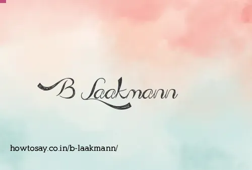 B Laakmann