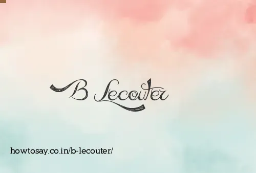 B Lecouter