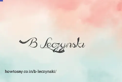B Leczynski