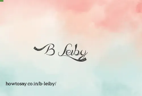 B Leiby