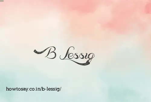B Lessig