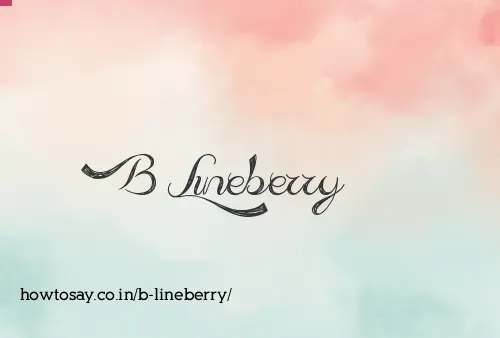 B Lineberry