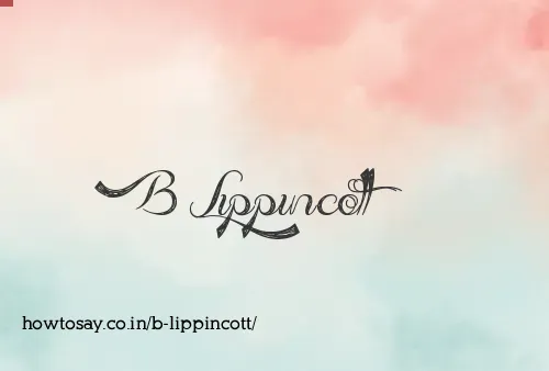 B Lippincott